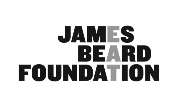 James Beard Foundation greyscale logo that spells EAT
